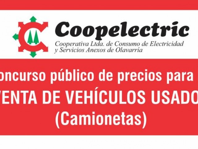 Concurso pblico de precios para venta de camionetas usadas